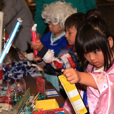 Children enjoying the Family Games Night at Chinese Community Church of South Bay - Oct 31, 2014